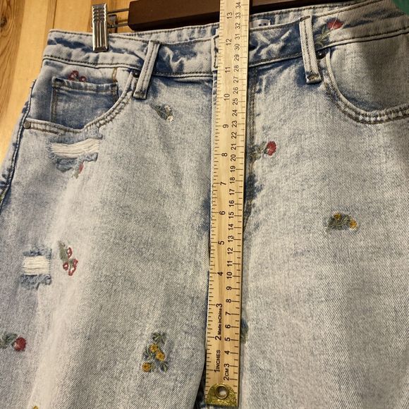 DRIFTWOOD High Rise Jeans with Floral Embroidery - Picture 10 of 14